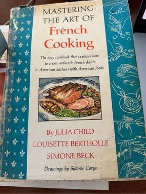 Mastering the Art of French Cooking by - Cream/Teal Cover